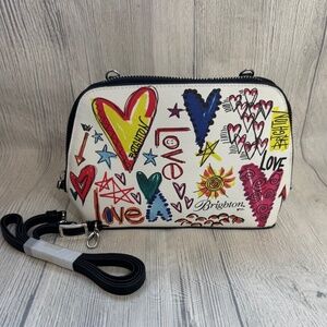 Brighton Colorful Love and Heart Crossbody Bag
